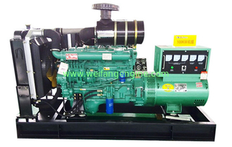 100KW 125KVA Standby Diesel Generator Set Powered By Weifang Diesel Engine R6105IZLD In Red