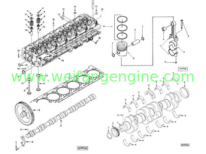 DCEC Cummins 6CT,6CTA,6CTAA series diesel engine spare parts