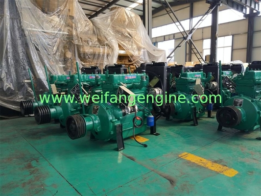 36kw/48hp 2000rpm diesel engine with the clutch and belt pulley for Straw crusher