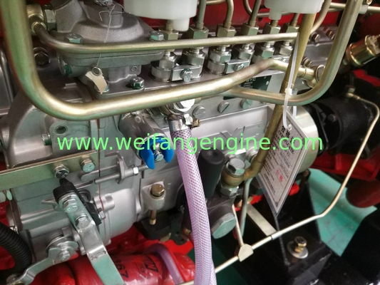 3000rpm  6BD-Z diesel engine prime power 120KW for power of  the fire fighting pump in red